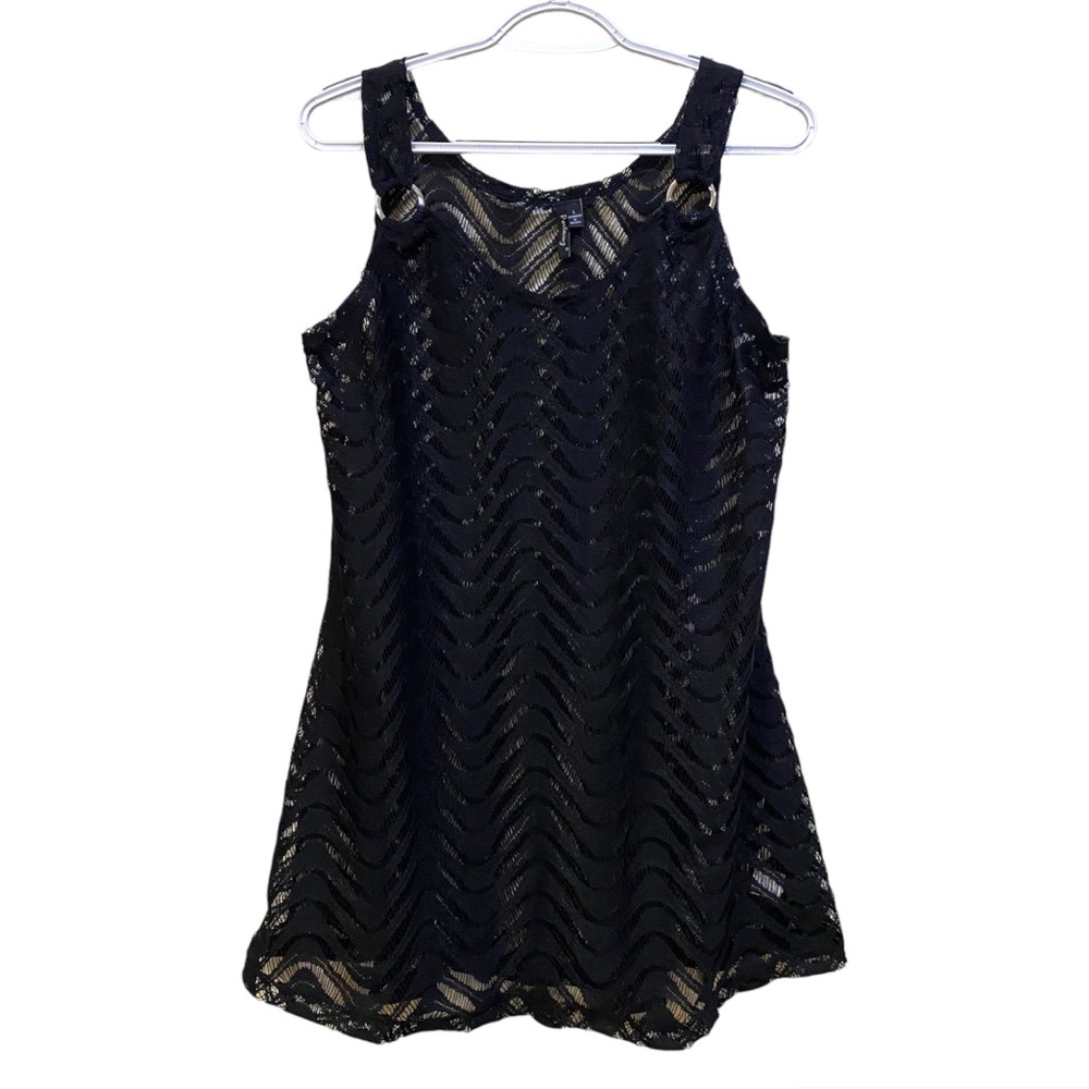 Portocruz Lace Crochet Tank Dress Swim Cover Up